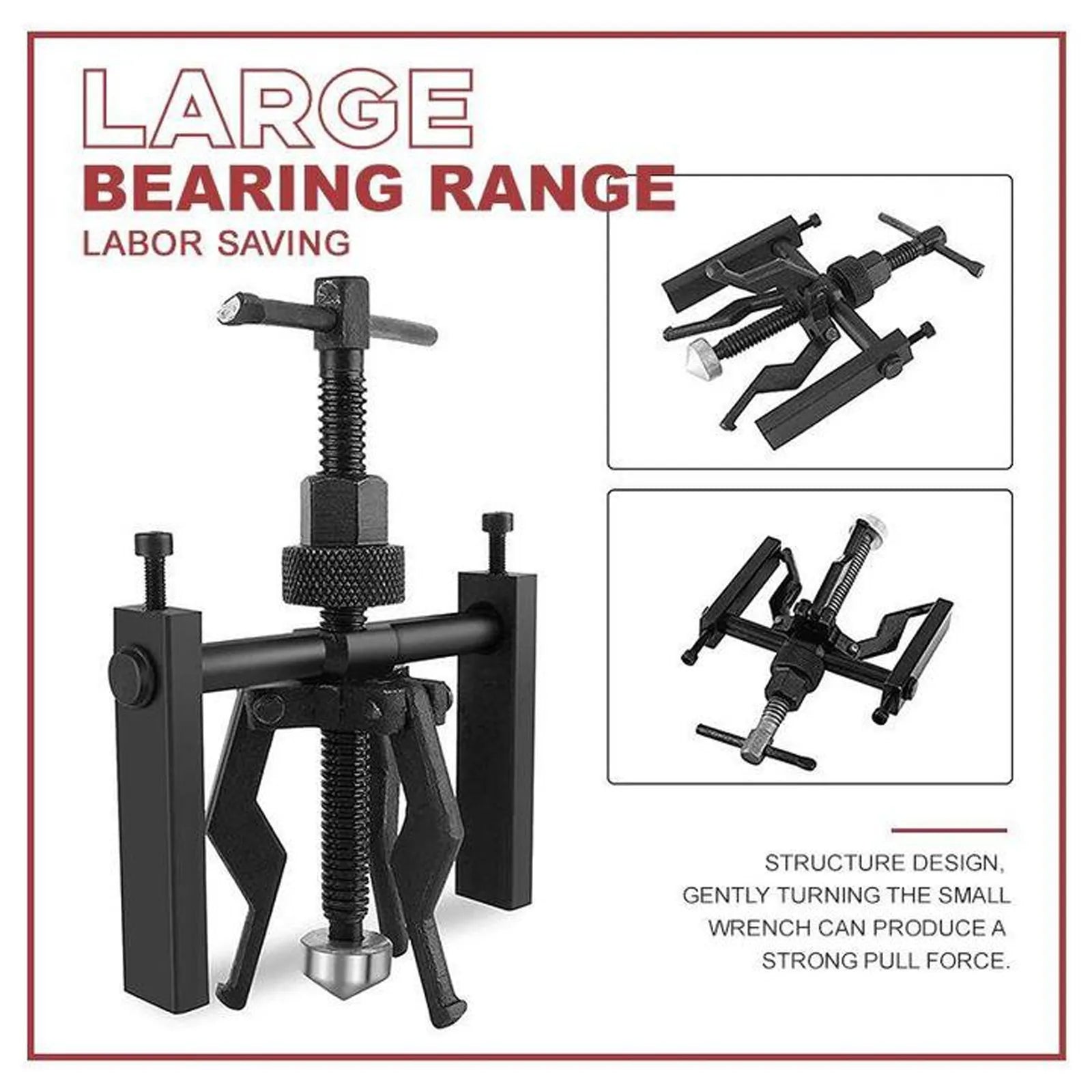 Arbeidsbesparende 3-Jaw Scheiding Lager Apparaat Inner Lagertrekker Tool Bus Gear Extractor