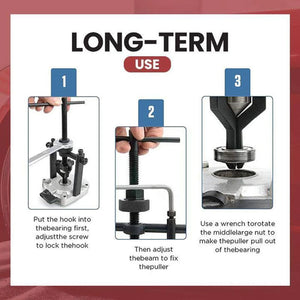 Arbeidsbesparende 3-Jaw Scheiding Lager Apparaat Inner Lagertrekker Tool Bus Gear Extractor