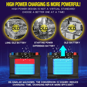 E-FAST Autobatterie-Ladegeräte 12a große Leistung voll automatische intelligente Batterie Ladegeräte 12V 24V Batterie Desulfator für Auto-LKW suv