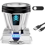 Superheldere Oplaadbare High Power Koplamp Waterdichte Led Koplamp Zaklamp Mobiele Power Bank Zaklamp Voor Kampeervissen