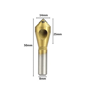 4pcs Titanium Coated Countersink Drill Bit Taper Hole Cutter Steel/Aluminum Countersunk Head Chamfering Tools 2-5-10-15-20mm