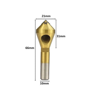 4pcs Titanium Coated Countersink Drill Bit Taper Hole Cutter Steel/Aluminum Countersunk Head Chamfering Tools 2-5-10-15-20mm